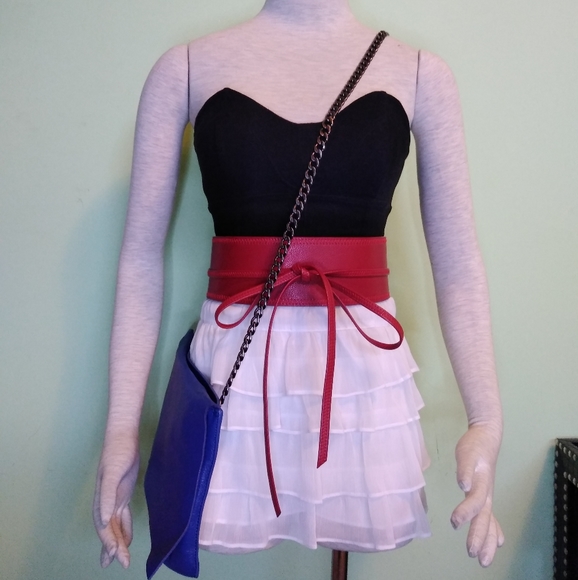 Unique royal Blue Envelope versatile cross body - Picture 2 of 5